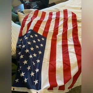 Full size flagpole polyester American flag